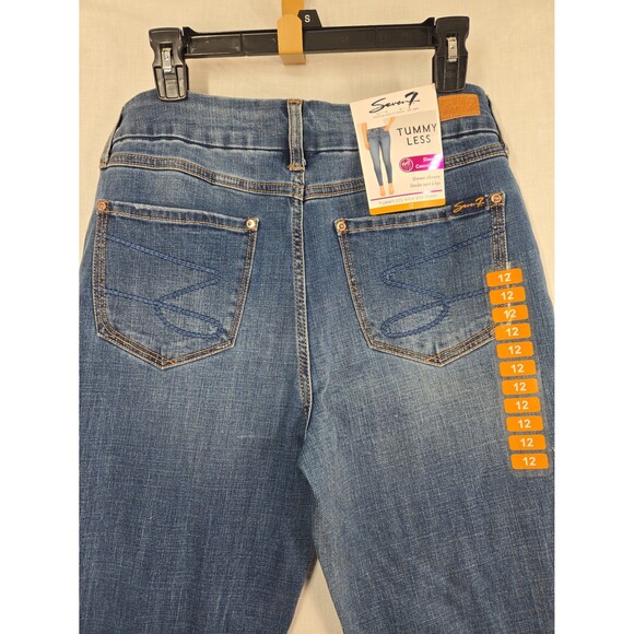 NEW Seven7 Tummyless High Rise Skinny Jeans Slimming Control Panel  Women's 12 - Picture 7 of 9